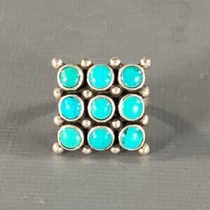 NO BRAND Navarro Ring Size 7 Turquoise Silver Ring